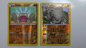 Pokemon Geodude & Graveler 43/83 & 44/83 Reverse Holos LP - Picture 1 of 2