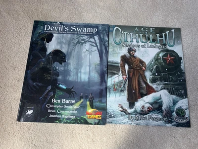 Lote RPG Call of Cthulhu, The Devil’s Swamp and Shadows over Leningrad Foto 1 de 2