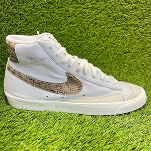 Nike Blazer Mid 77 Piel de Serpiente Para Hombres Talla 13 Marfil Marrón Zapatos Atléticos Tenis - Imagen 1 de 11
