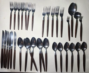 Ekco Eterna Canoe Muffin Flatware Mixed Lot 35 pcs - Picture 1 of 5