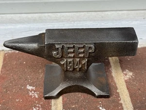 JEEP 1944 Cast Iron Anvil - Display, Blacksmith, Jewelry, Decor, Jeep Collector - Picture 1 of 7