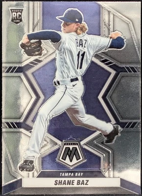 2022 Panini Mosaic #247 Shane Baz Tampa Bay Rays RC - Image 1 of 2
