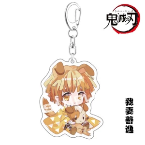 Demon Slayer Agatsuma Zenitsu Pendant Keychain Keyring Gift Accessory Animation - Imagen 1 de 5