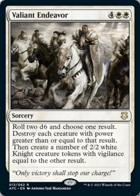 MTG - VALIANT ENDEAVOR - Forgotten Realms Commander (R) - Image 1 of 1