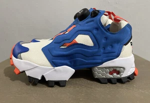 Reebok Instapump Fury Hiking Shoes Blue/Cream/Orange b-grade FW6016 Sz 4.5 Wm 6 - Picture 1 of 6