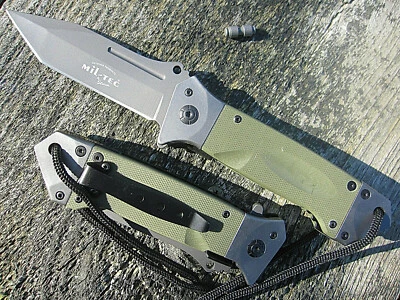 STURM Schweres Micarta Einhandmesser Klappmesser Taschenmesser Messer oliv Clip