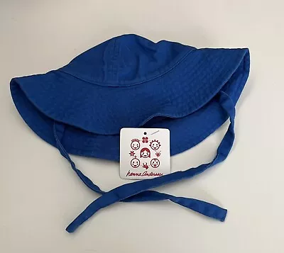 Sombrero Hanna Andersson Azul Sol con Corbatas en la Barbilla XXS 0-6 Meses Nuevo con Etiquetas Foto 1 de 4