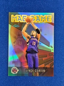 2001-02 Topps Chrome Mad Game #MG4 Vince Carter Refractor Toronto Raptors - Picture 1 of 2