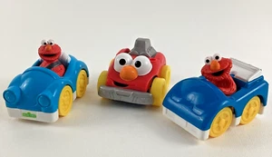 Sesame Street Muppets Push Along Racers Elmo Toppers Cars Toy Lot Mattel - Picture 1 of 7