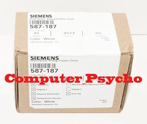 SIEMENS 587-187 TALON ELECTRONIC ROOM SENSOR THERMISTOR F WHITE THERMOSTAT HMI - Picture 1 of 8