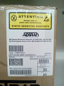 CHASIS ADTRAN OPTI-6100 SMX, NUEVO/PLUMÍN, CON HARDWARE RM DE 19" (1184514G1 Y 1184522L1) - Imagen 1 de 5