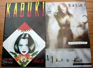 Lot 2 KABUKI David Mack 1995 CIRCLE OF BLOOD #3 ~ ONE HALF 2001 Kampfsport Comic - Bild 1 von 6