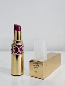 YSL Rouge Volupte Shine Lipstick - 33 Fuchsia Intense. New Tester. Genuine - Picture 1 of 4