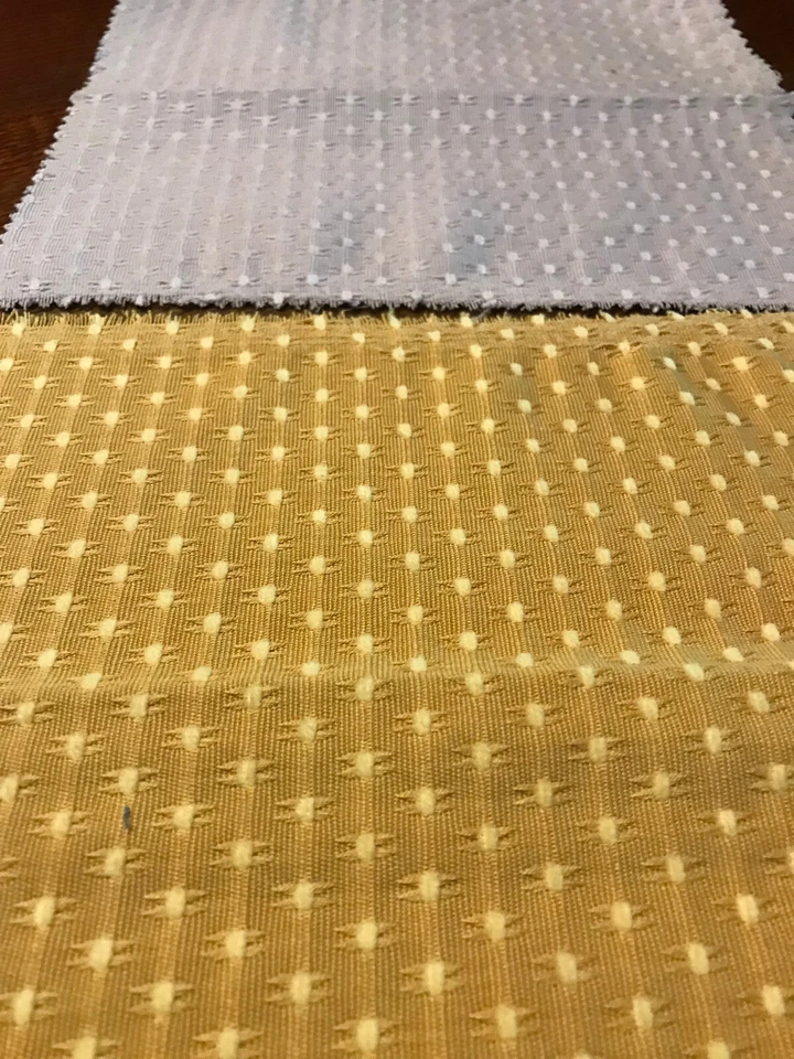 2 x Stoffreste 22 cm x 22 cm, gold, rosa , neu - Bild 1 von 1