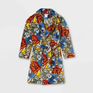 Kids Harry Potter Robe Pajama Boy Girl Hufflepuff Gryffindor Ravenclaw Sz 4-12 - Picture 1 of 3
