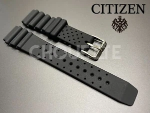 Correa de reloj Citizen 20 mm de goma negra OEM para Promaster NY0040-09E, NY0081-10L - Imagen 1 de 8
