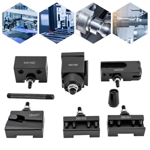 6 Packs Wedge Type Quick Change Tool Post Set Steel For 6-9" Swing Mini Lathe - Picture 1 of 14