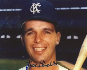 Lou Klimchock Autograph Kansas City Athletics Glossy 8x10 Color Photo - Picture 1 of 1