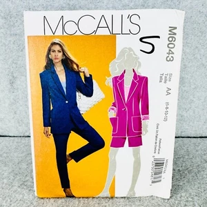 McCalls 6043 Lined Jacket Shorts and Pants Work Wear Misses Size 6 12 Pattern - Picture 1 of 5
