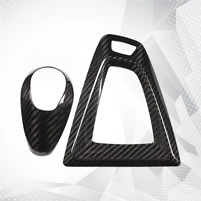 Perilla de cambio interior de fibra de carbono real para BMW M3 F80 M4 F82 Foto 1 de 4