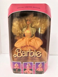 VINTAGE 1989 Mattel Peach Pretty Barbie Doll 4870 SPECIAL LIMITED EDITION NRFB - Bild 1 von 5