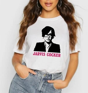 Pulp T-Shirt White Jarvis Cocker Inspired T-shirt 2025 concert Common People - Picture 1 of 3