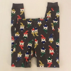 Hanna Andersson Kids Polar Bear Scarf Pajama Pants Bottoms Size 140 10 - Picture 1 of 4