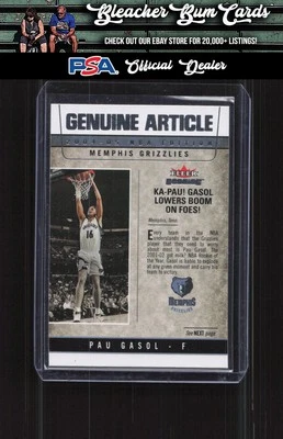 2004-05 Fleer Genuine 7GA Pau Gasol Genuine Article - Image 1 of 2