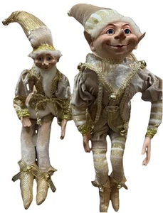 Mark Roberts Weißgold Christmas Fairy’s 10" Elf - 19" Elf / OHNE BOX - Bild 1 von 4