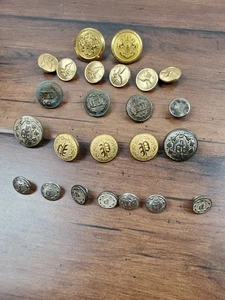 Vtg Pennsylvania Uniform Buttons Fire Department Military Police Lot - Picture 1 of 16