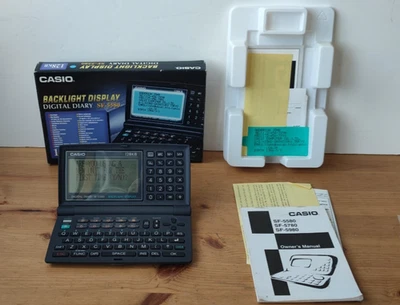 Casio Digital Diary SF-5580 - Boxed - 128KB Memory Backlight Display Calendar - Image 1 of 4