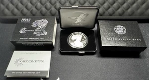 Moneda de prueba de plata American Eagle 2025 grabada con láser de una onza - EN MANO - Imagen 1 de 6