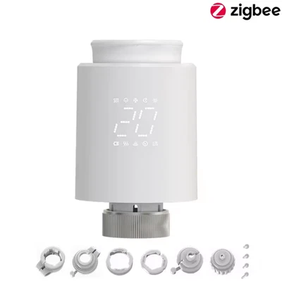 Tuya ZigBee Smart Thermostat TRV Radiator Valve Programmable For Alexa or app - Image 1 of 4