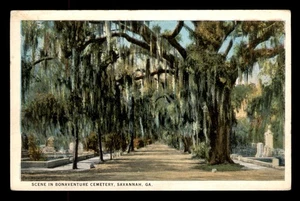 Szene auf Bonaventure Friedhof, Savannah, Georgia, GA, Unp - Bild 1 von 2