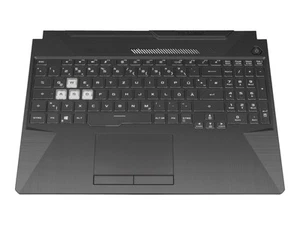 Asus TUF A15 FA506IV original Tastatur inkl. Topcase DE (deutsch) schwarz/transp - Afbeelding 1 van 4