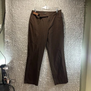 Lauren Ralph Lauren Damen Hose 10 Petite Cotton Braun Stretch Classic Preppy - Bild 1 von 9
