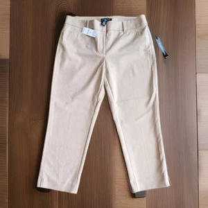 White House Black Market gerade kurze karamellfarbene Hose perfekte Form neu mit Etikett UVP 78,00 $ - Bild 1 von 15