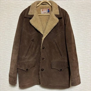 Western by Schott Suede Shot Jacket Made in USA Used Leather Warm Style - Picture 1 of 12