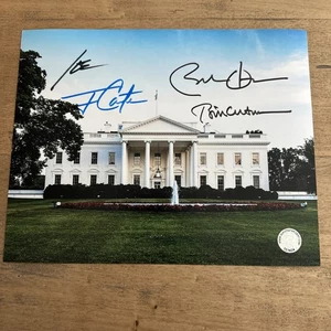 Rare Hand Signed Auto Obama, Clinton, Biden, Carter President 10x8 Photo COA - Picture 1 of 5
