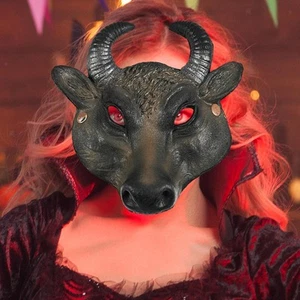 Bull Cosplay Mask Photo Props Buffalo Mask Theatrical Stage Performance Show - Picture 1 of 7