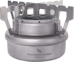 Boundless Voyage Titanium Alcohol Stove Outdoor Camping Ultralight Portable M... - Picture 1 of 12