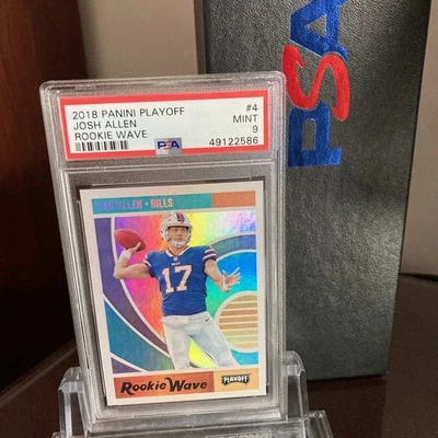Billetes Panini Playoff Josh Allen Rookie Wave 2018 #4 PSA 9 como nuevos Foto 1 de 3