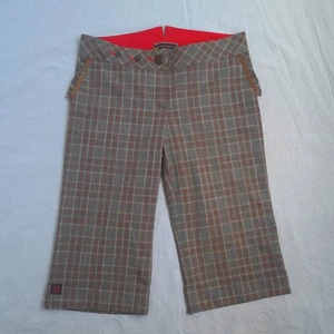 Cop Copine Foret Womens Vintage Knee Length Bermuda Shorts Size 38 W30 Plaid - Picture 1 of 24