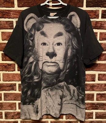 Винтажная футболка 1992 WIZARD OF OZ Lion IF I ONLY HAD DA NERV XL Stanley Desantis EX - Изображение 1 из 3