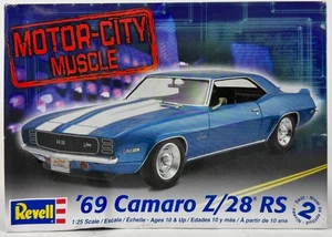 Revell 1/25 1969 Motor City Muscle 69 Z28 Camaro RS Model Kit 857457 Skill 2 NEW - Picture 1 of 9