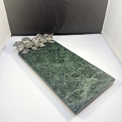 Bandeja para servir tábua de queijo 13x7 arco pinha gaivota estanho 1993 - Imagem 1 de 4