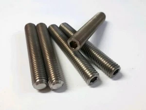 5 x Titanium Grade 5 Gewindestifte / Set Screws DIN 913 M8 x 50* - Picture 1 of 1