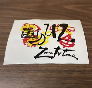 U2 Achtung Baby Clear Vinyl Sticker - 1992 Z00 TV Tour - Picture 1 of 1