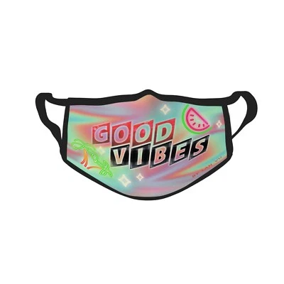 Good Vibes Fabulousme® UV Glow in the dark Face Mask Washable by Lan Vu - Image 1 of 3