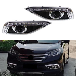 2PCS DRL LED Daytime Running Lights w/ Turn Signal For Honda CR-V CRV 2012-2014 - Picture 1 of 8